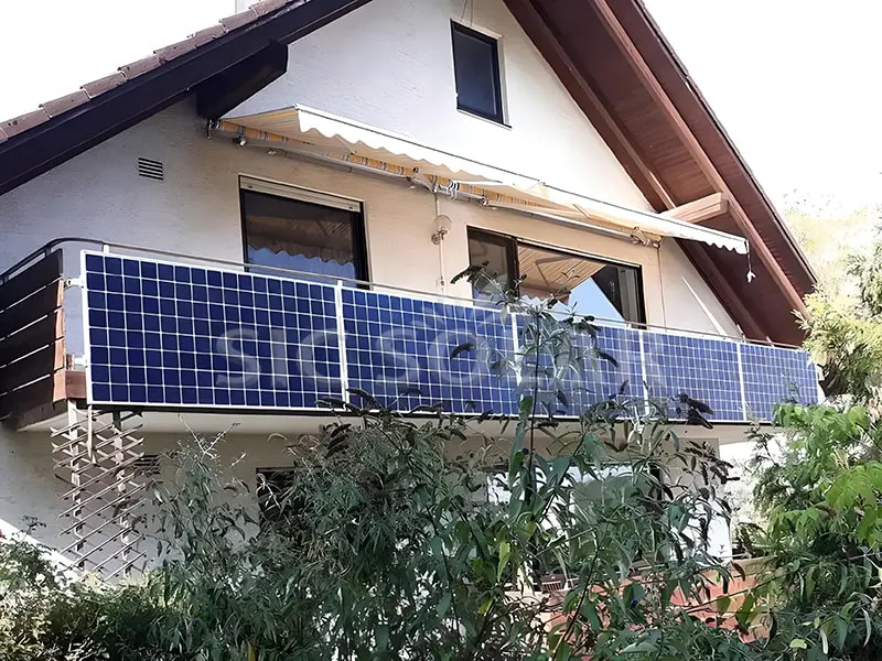 2,5 kW zonne-balkonbeugel in Denemarken