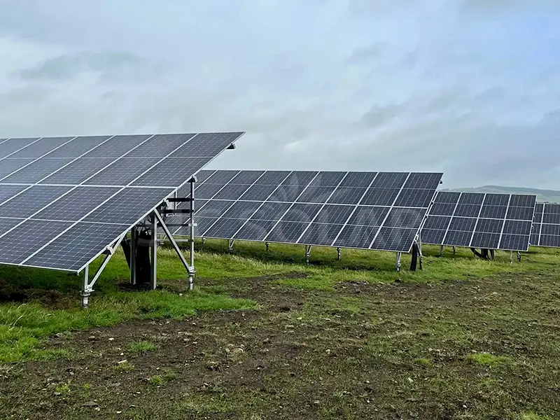 2MW zonnepaneel W-type grondmontagebeugel in Brazilië
