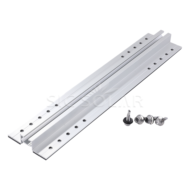 Zonnepaneel korte rail
